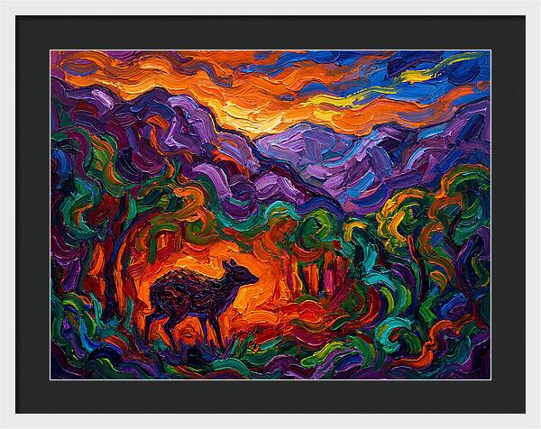 Chevrotain In Vibrant Landscape
