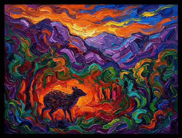 Chevrotain In Vibrant Landscape