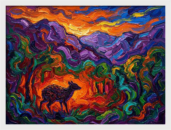 Chevrotain In Vibrant Landscape