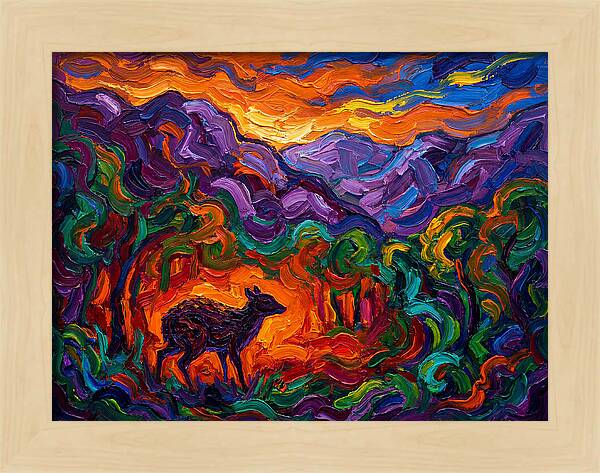 Chevrotain In Vibrant Landscape
