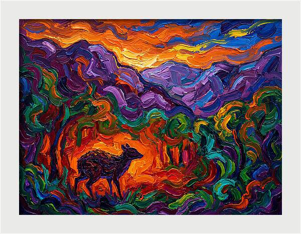 Chevrotain In Vibrant Landscape