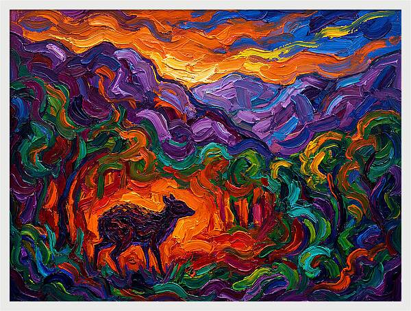 Chevrotain In Vibrant Landscape