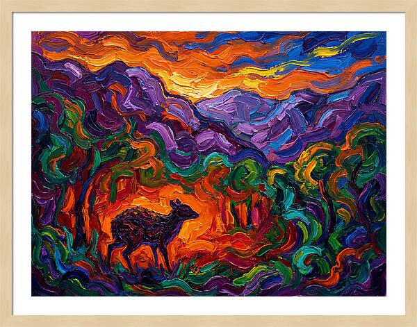 Chevrotain In Vibrant Landscape