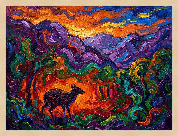 Chevrotain In Vibrant Landscape