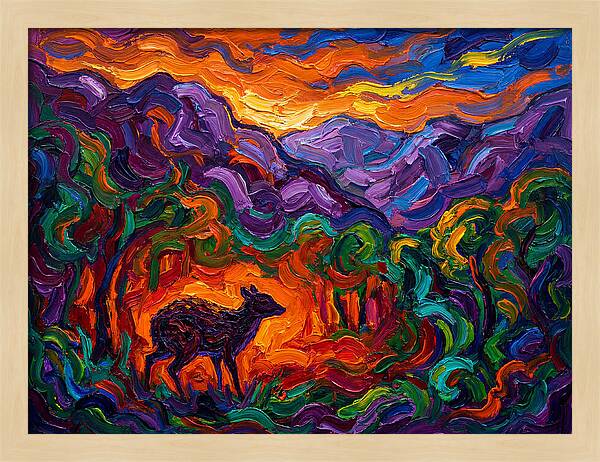 Chevrotain In Vibrant Landscape