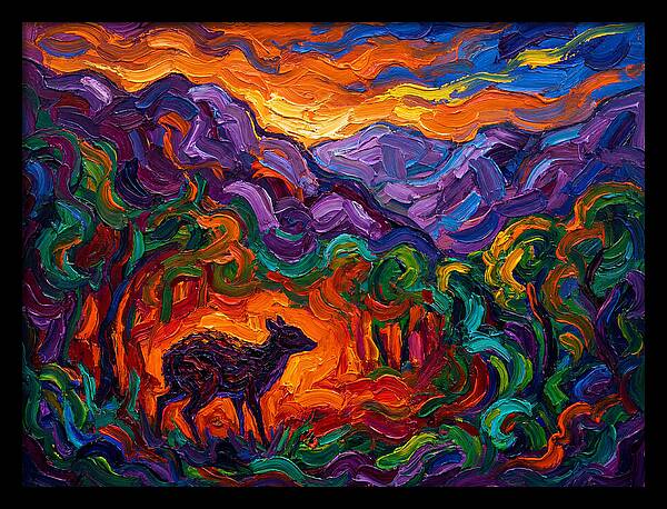 Chevrotain In Vibrant Landscape
