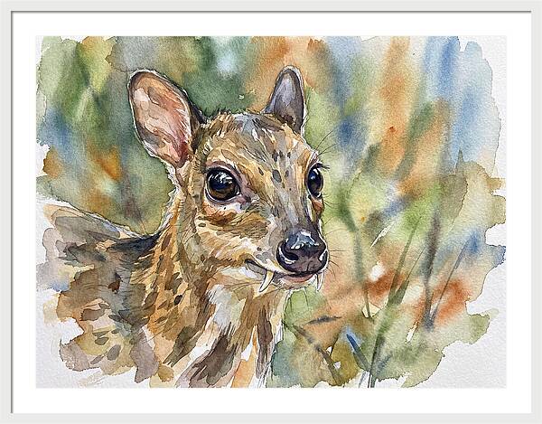 Chevrotain Portrait In Nature