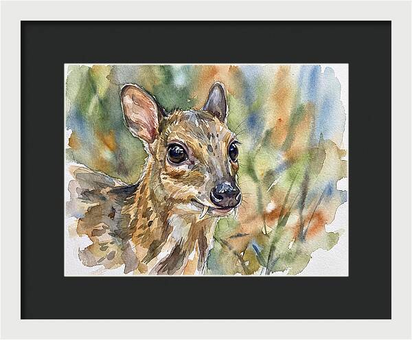 Chevrotain Portrait In Nature
