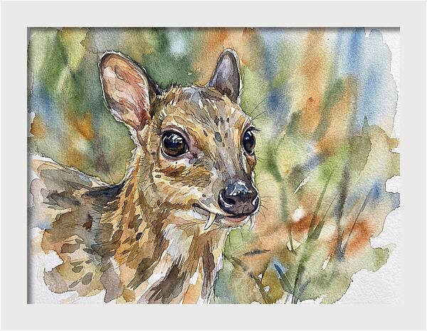 Chevrotain Portrait In Nature