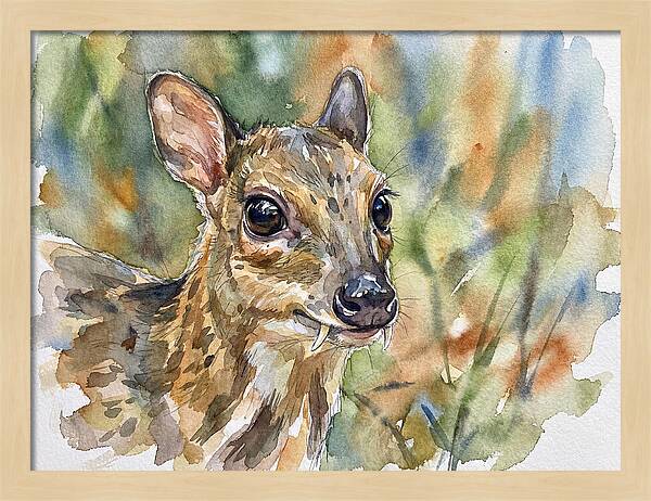 Chevrotain Portrait In Nature