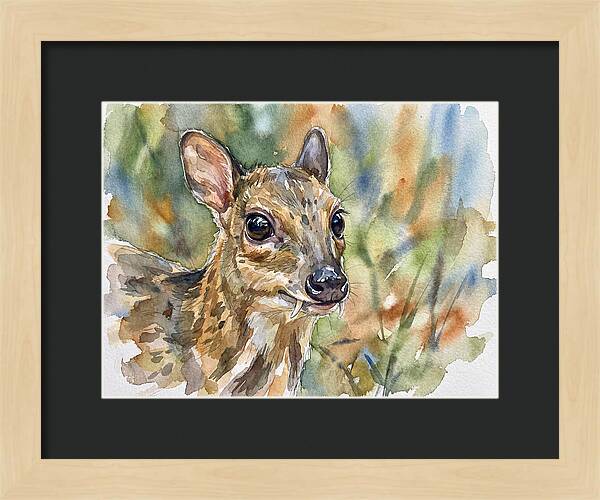 Chevrotain Portrait In Nature