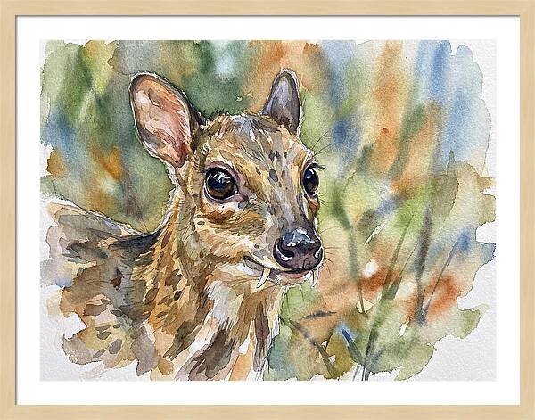 Chevrotain Portrait In Nature
