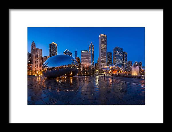 Chicago Bean Reflected In Twilight