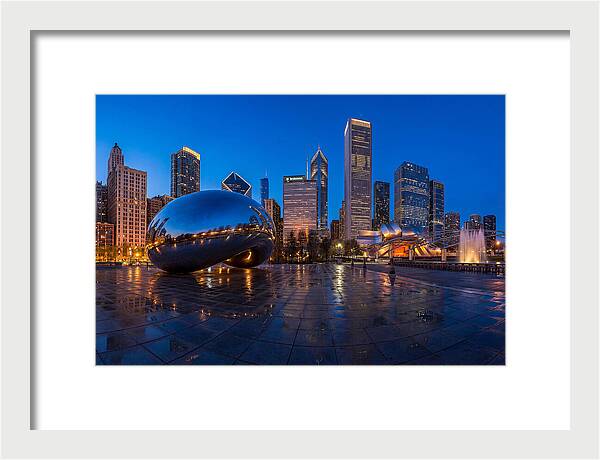 Chicago Bean Reflected In Twilight