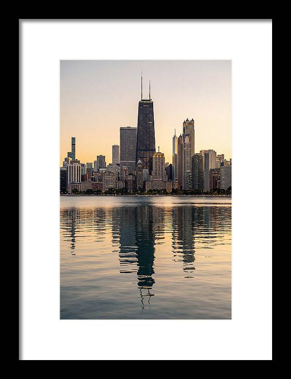 Chicago Lakefront Skyline Reflection