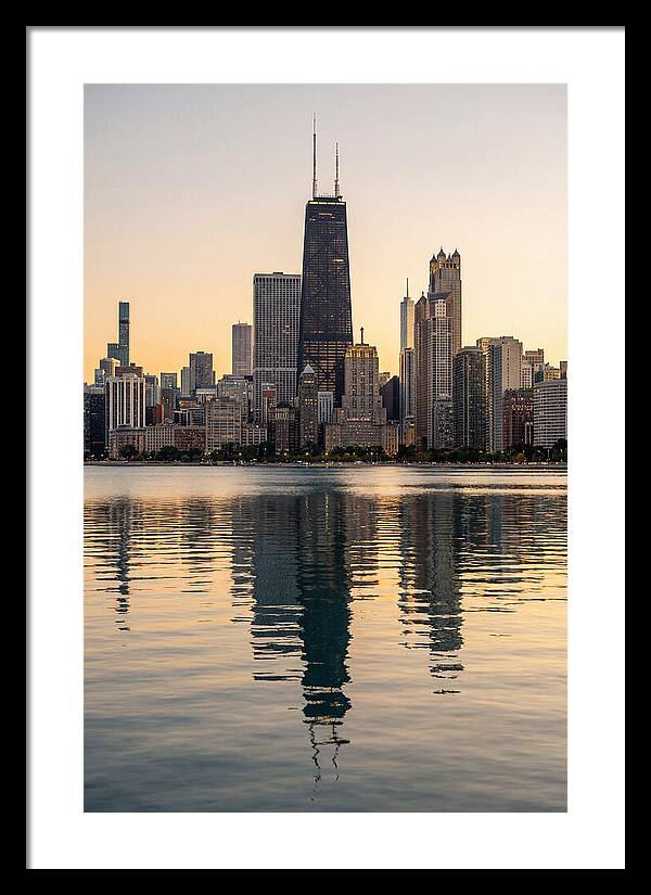 Chicago Lakefront Skyline Reflection