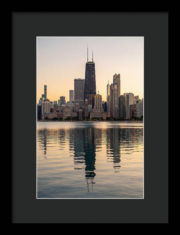 Chicago Lakefront Skyline Reflection