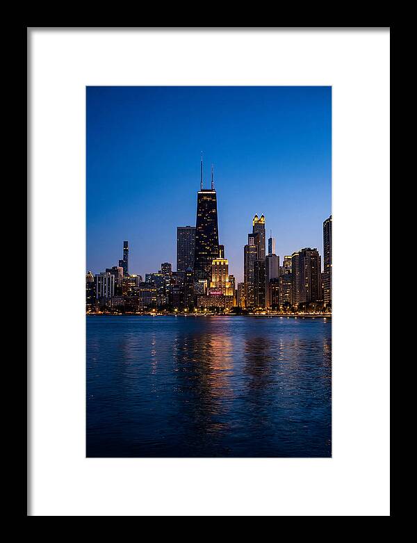 Chicago Skyline At Blue Hour