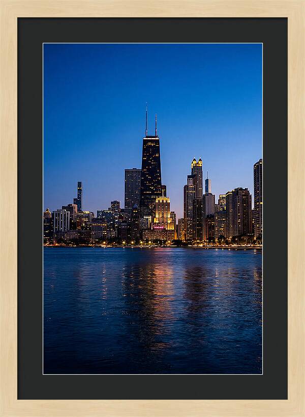 Chicago Skyline At Blue Hour