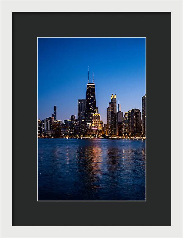 Chicago Skyline At Blue Hour