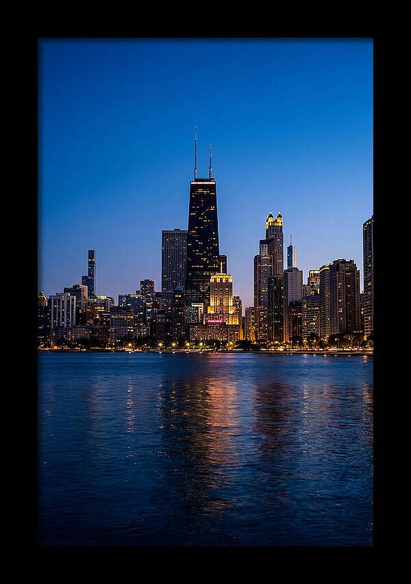 Chicago Skyline At Blue Hour