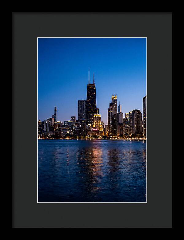Chicago Skyline At Blue Hour