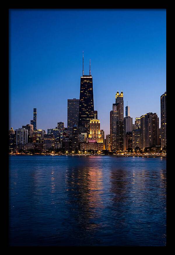 Chicago Skyline At Blue Hour