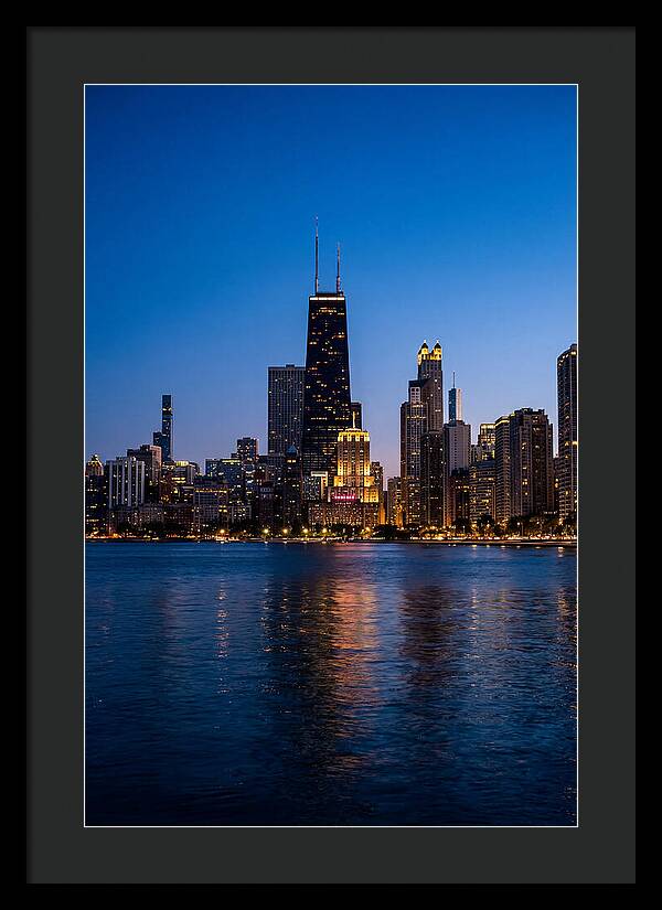 Chicago Skyline At Blue Hour