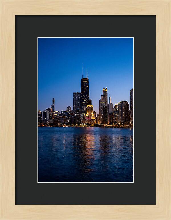 Chicago Skyline At Blue Hour