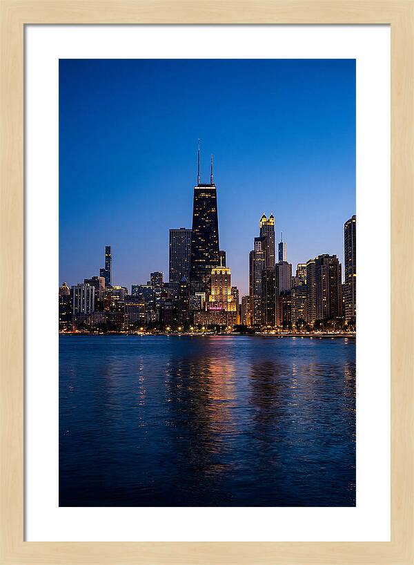 Chicago Skyline At Blue Hour