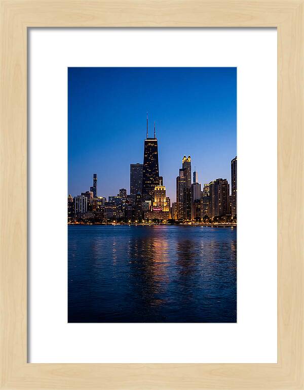 Chicago Skyline At Blue Hour
