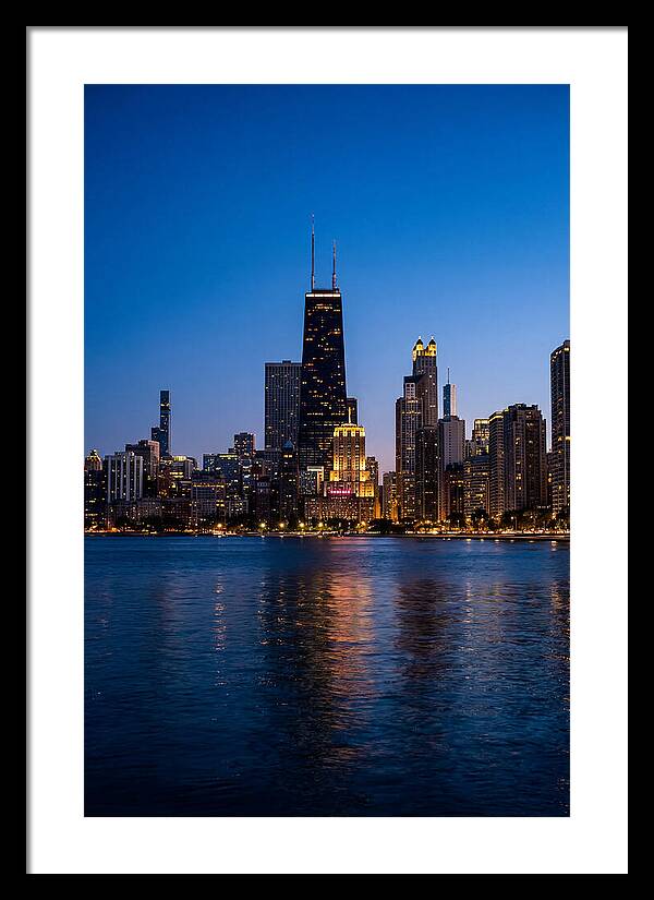 Chicago Skyline At Blue Hour
