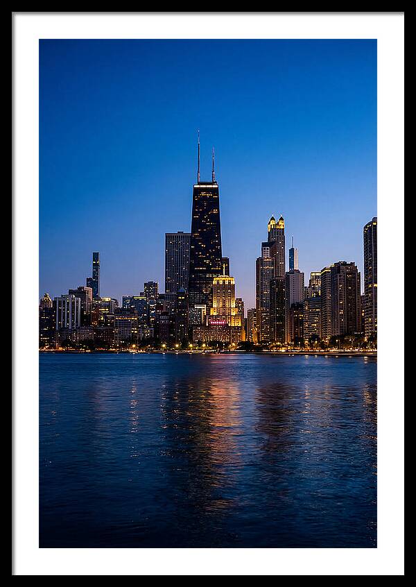 Chicago Skyline At Blue Hour