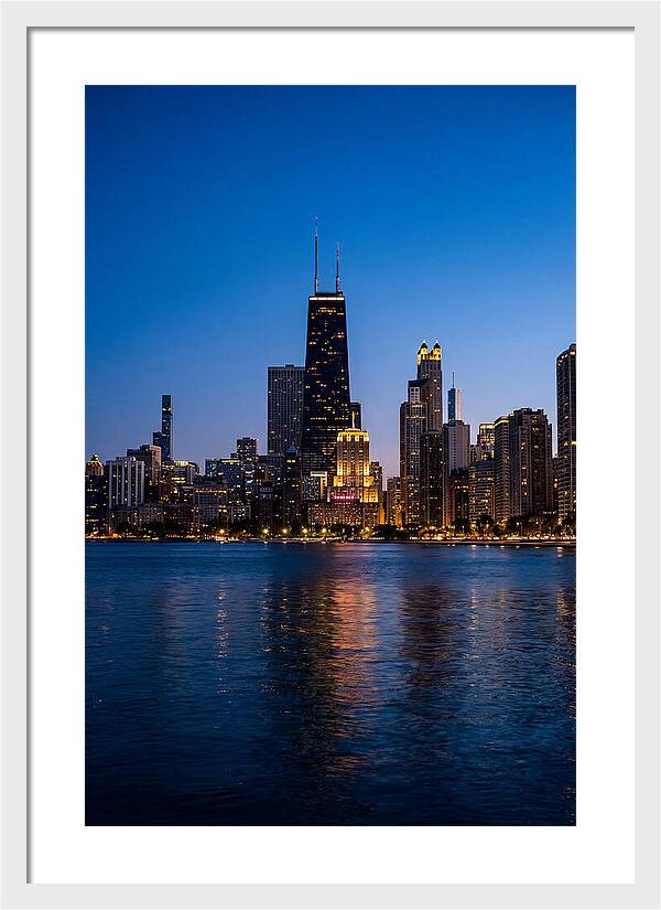 Chicago Skyline At Blue Hour