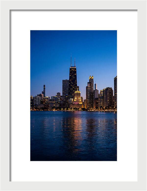 Chicago Skyline At Blue Hour