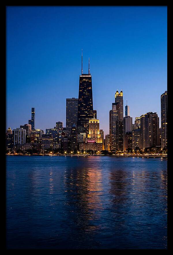 Chicago Skyline At Blue Hour