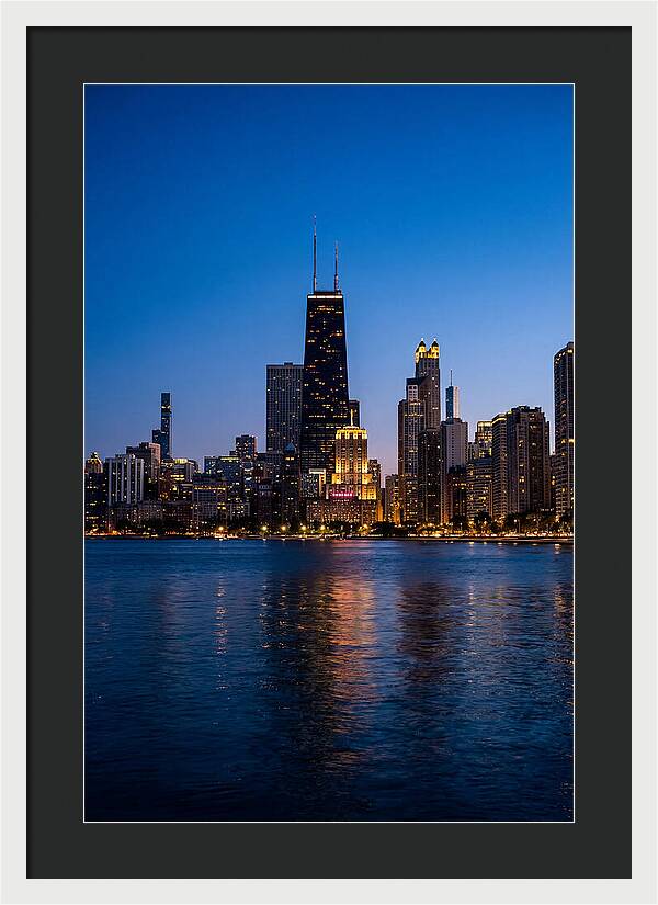 Chicago Skyline At Blue Hour