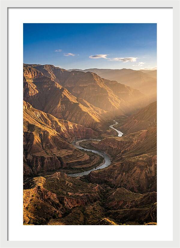 Chicamocha Canyon At Golden Hour