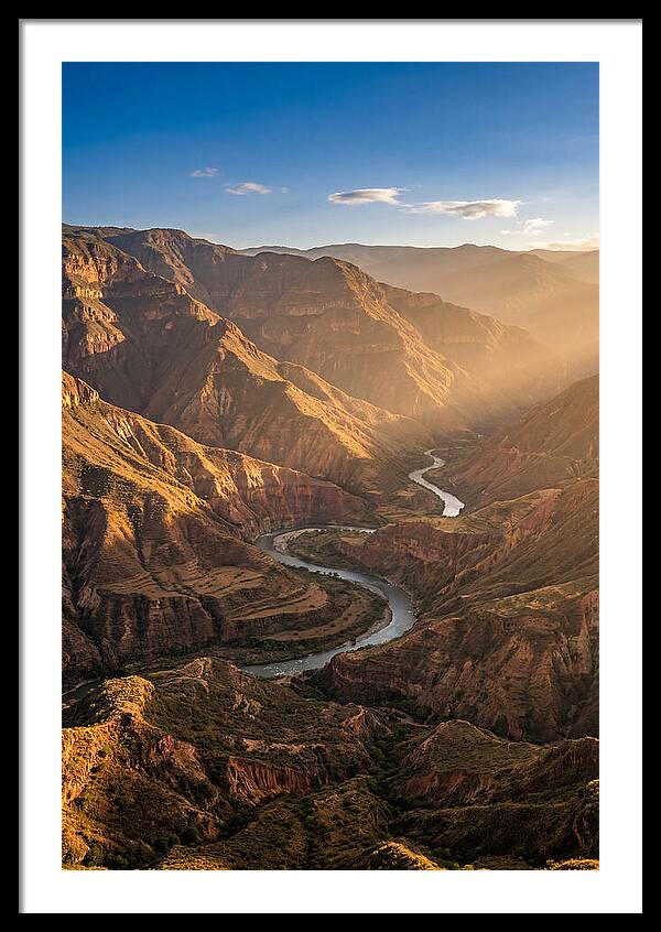 Chicamocha Canyon At Golden Hour