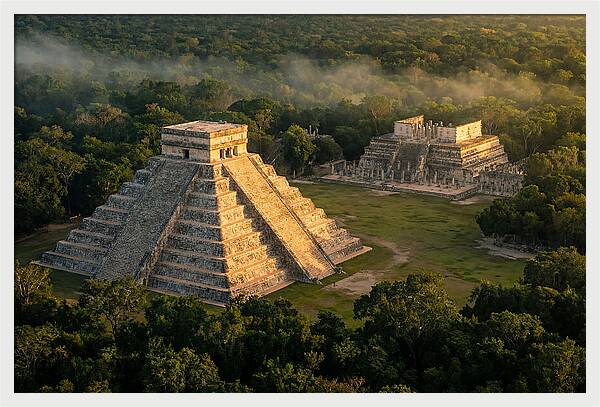 Chichen Itza At Dawn