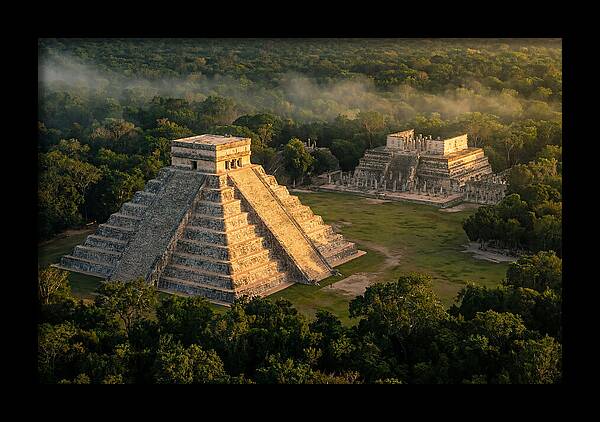 Chichen Itza At Dawn