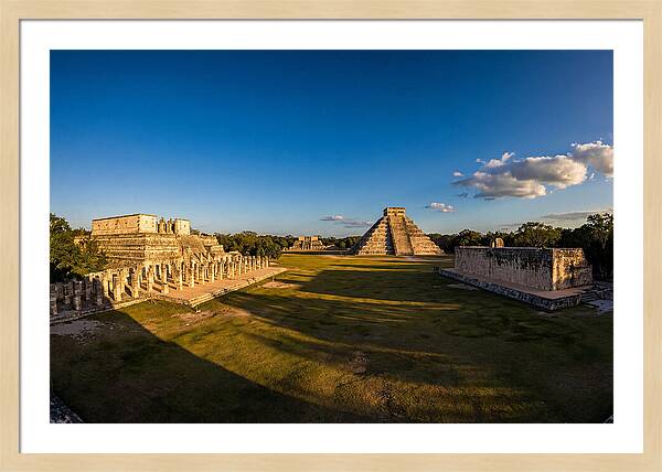 Chichen Itza At Golden Hour