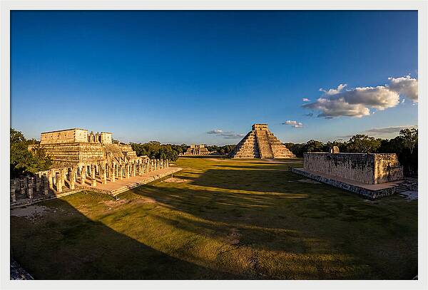 Chichen Itza At Golden Hour