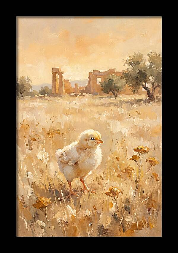 Chick Among Ancient Ruins