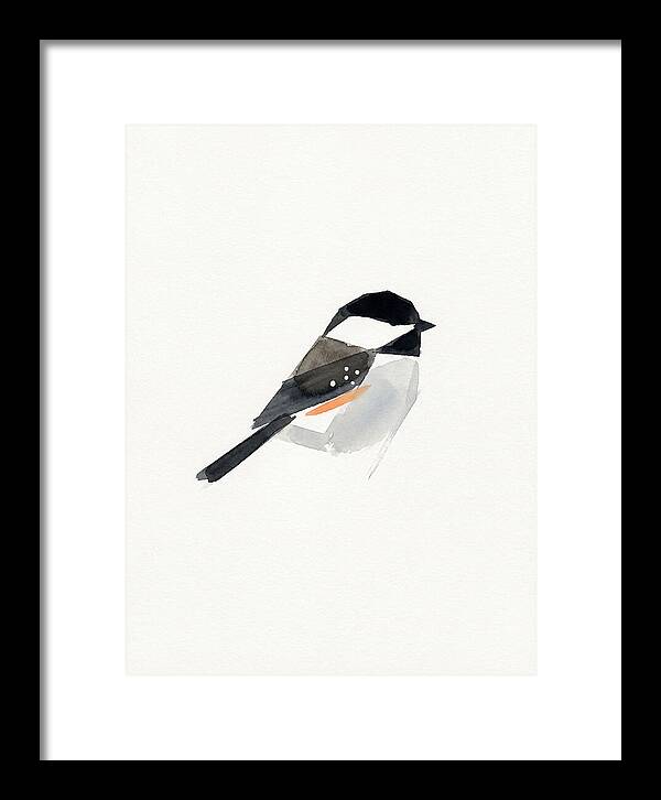 Chickadee In Minimalist Style