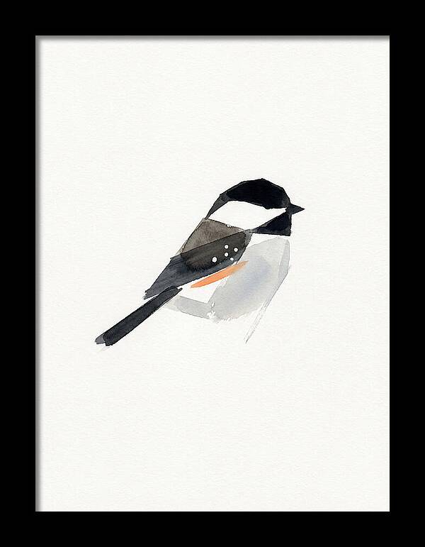 Chickadee In Minimalist Style