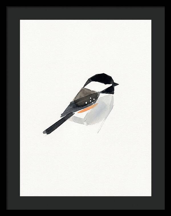 Chickadee In Minimalist Style