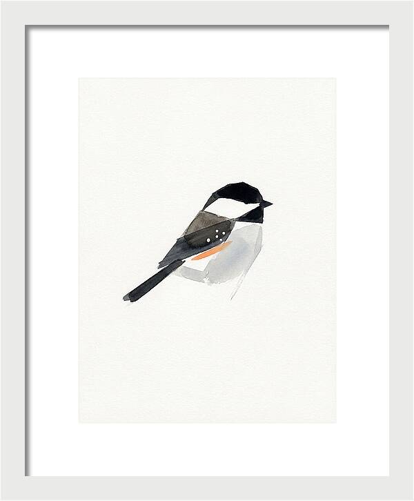 Chickadee In Minimalist Style