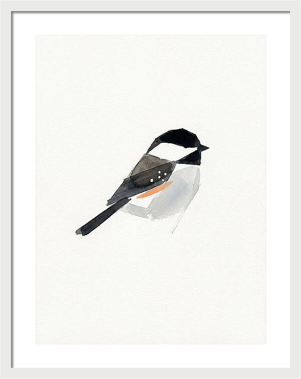 Chickadee In Minimalist Style