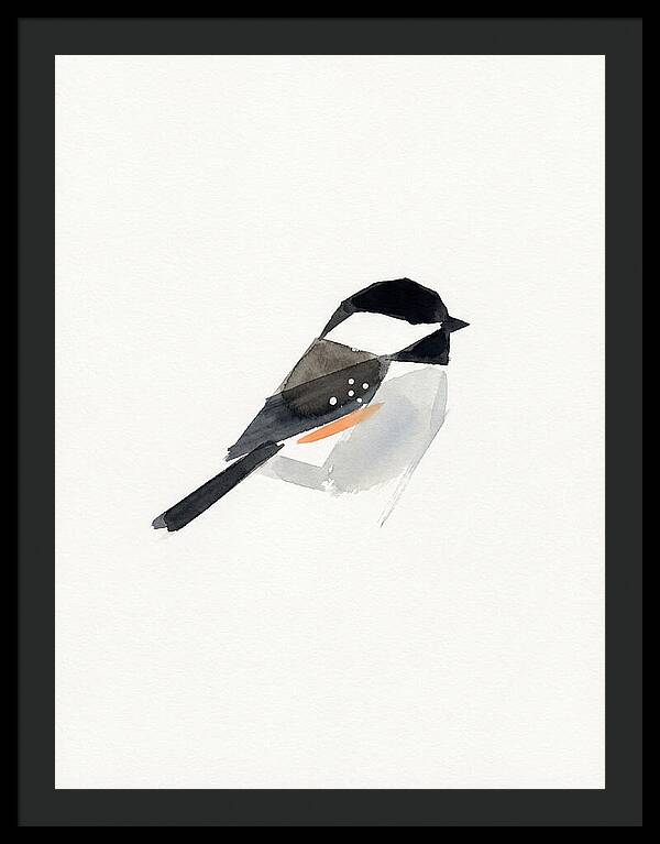 Chickadee In Minimalist Style